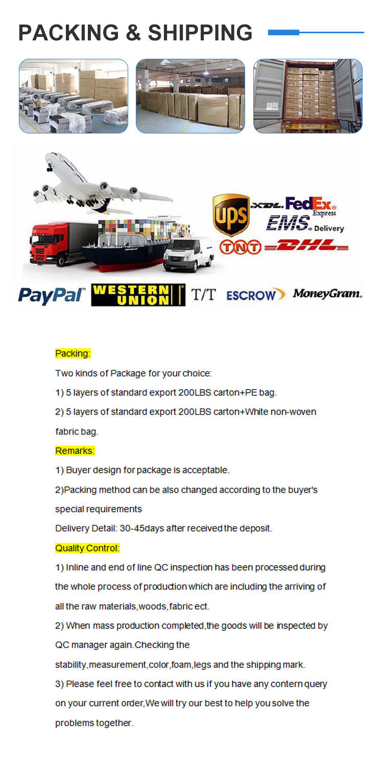 Luxury home furniture European style stationary sofa L shaped velvet tufted big sofa