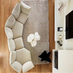 CEO Furniture Factory Customized Newest Design Lazy Sofa Furniture Colorful Velvet Fabric Living Roo