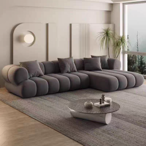 CEO Furniture Factory Home Furniture L Shaped Sectional Sofa European Style Living Room Velvet Sofa 