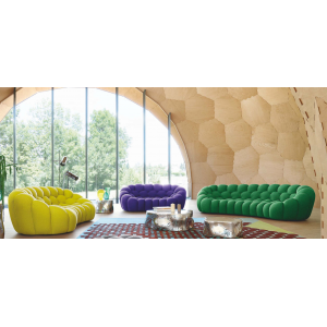 CEO furniture factory unique curve honey colorful post-modern comfortable sofa high fashion 3 seat b