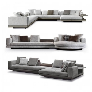 CEO Furniture Factory Luxury Metal Aluminum Frame Sectional Sofa Patio Outdoor Garden Furniture Invi