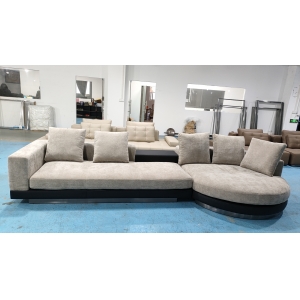 CEO Furniture Factory Hot Selling Modern Living Room Linen Fabric l Shape Sofas Set Furniture Living