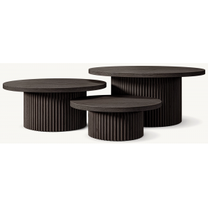 CEO Furniture Factory High Quality Coffee Table Indoor Living Room Furniture Oak Wood Round Coffee T